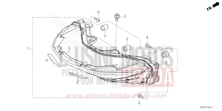 FEUX COMBINES ARRIERE von SH125 PEARL NIGHTSTAR BLACK (NHA84) von 2023