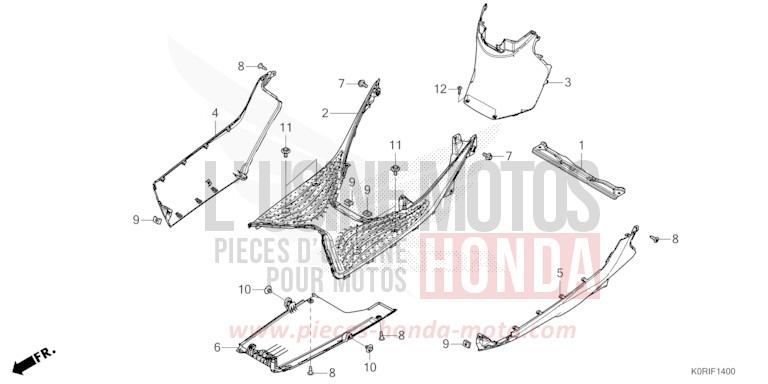 MARCHE DE PLANCHER von SH125AD PEARL NIGHTSTAR BLACK (NHA84) von 2023