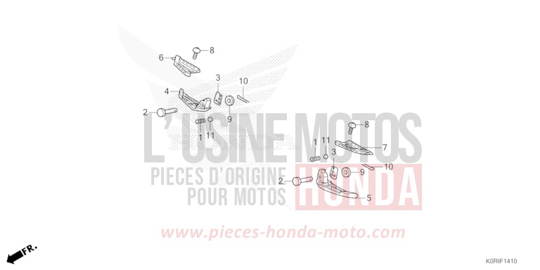 MARCHEPIED SELLE TANDEM von SH125 MAT PEARL COOL WHITE (NHB44) von 2023