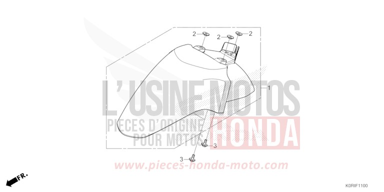 AILE AVANT von SH125 MAT PEARL PACIFIC BLUE (PB397) von 2023