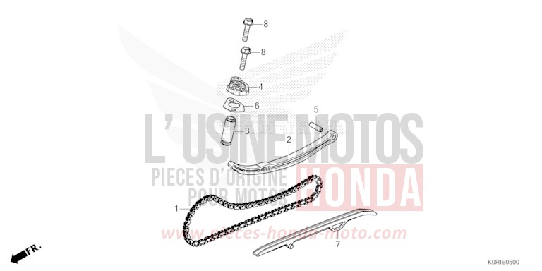 CHAINE A CAMES/TENDEUR von SH125 PEARL FALCON GRAY (NHC61) von 2023