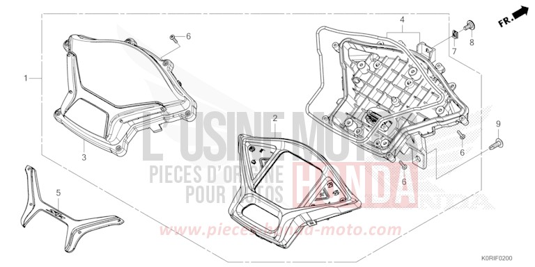 COMPTEUR von SH125AD PEARL NIGHTSTAR BLACK (NHA84) von 2023