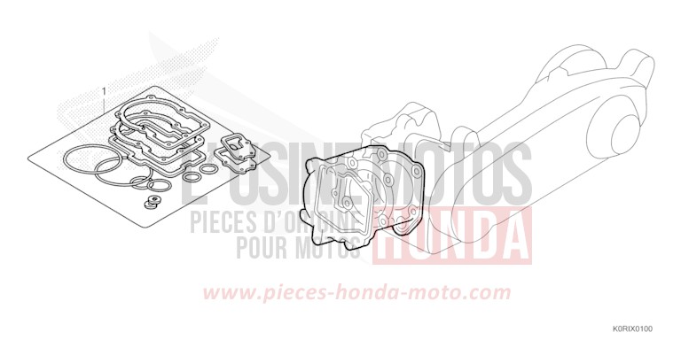 DICHTUNG SATZ A von SH125 PEARL NIGHTSTAR BLACK (NHA84) von 2023