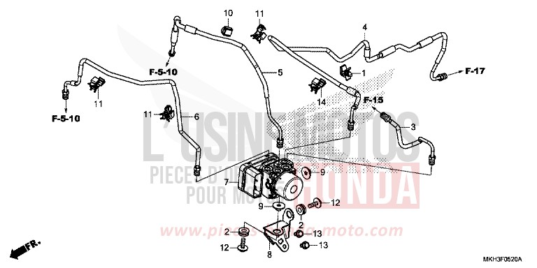 ABS-MODULATOR von X-ADV DEGITAL SILVER METALLIC (NHA30) von 2017