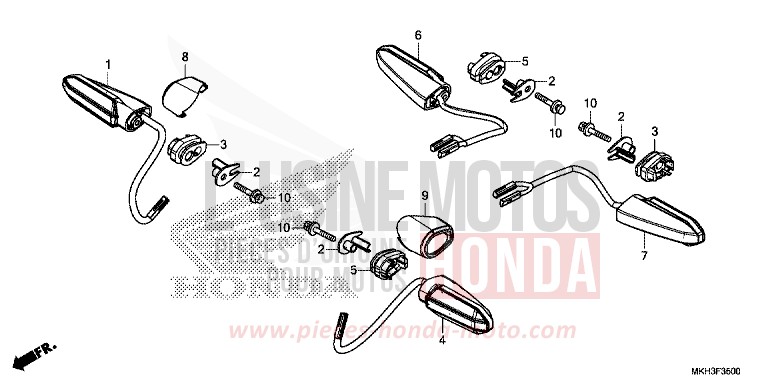 BLINKER von X-ADV DEGITAL SILVER METALLIC (NHA30) von 2017
