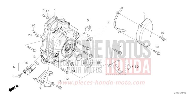 WECHSELSTROM-GENERATORABDECKUNG von X-ADV MAT BALLISTIC BLACK METALLIC (NHA86) von 2024