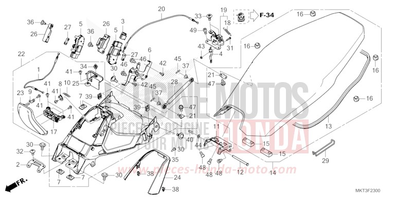 SITZ von X-ADV MAT BALLISTIC BLACK METALLIC (NHA86) von 2024