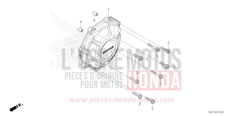 GENERATORABDECKUNG von CB650R MAT LAUREL GREEN METALLIC (G207) von 2024