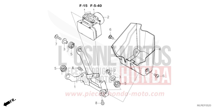 ABS-MODULATOR von CB500F GRAND PRIX RED (R380) von 2024
