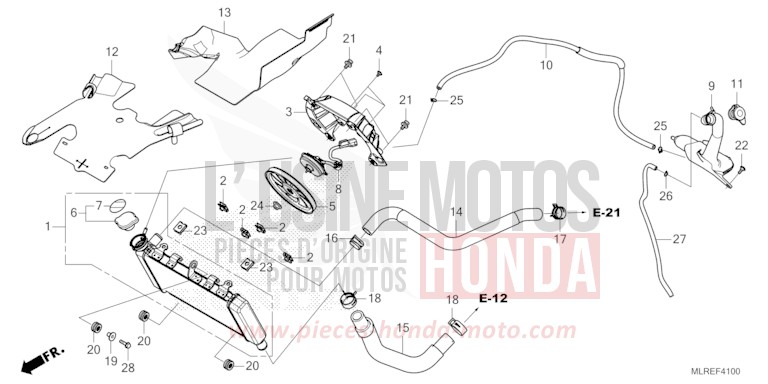 KUEHLER von CB500F GRAND PRIX RED (R380) von 2024