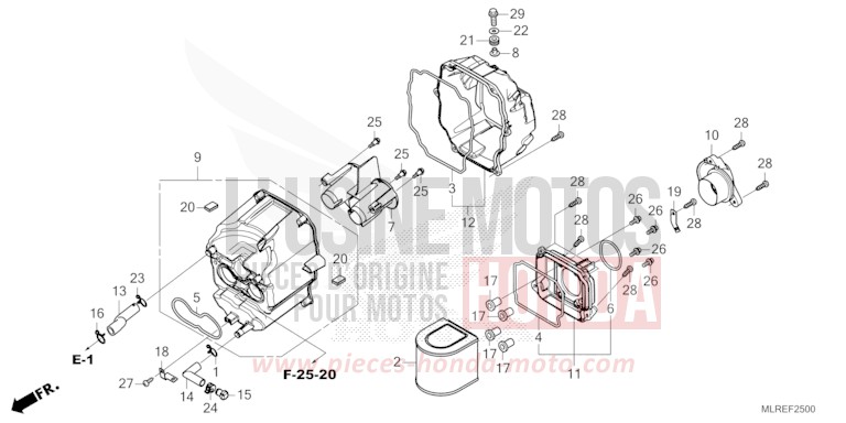 LUFTFILTER von CB500F PEARL HIMALAYAS WHITE (NHA87) von 2024