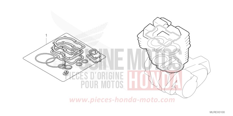 DICHTUNG SATZ A von CB500F MAT GUNPOWDER BLACK METALLIC (NH436) von 2024