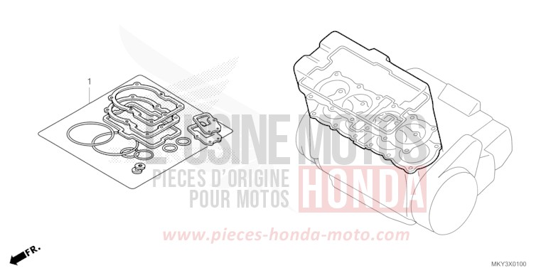 DICHTUNG SATZ A von CBR650R MAT GUNPOWDER BLACK METALLIC (NH436) von 2023