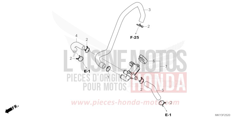 LUFTEINSPRITZ-STEUERVENTIL von CBR650R GRAND PRIX RED (R380) von 2023