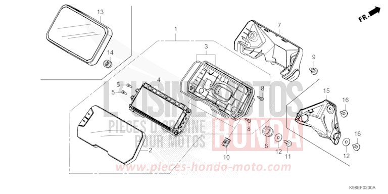 MESSGERAET von CB125R PEARL COOL WHITE (NHA16) von 2024