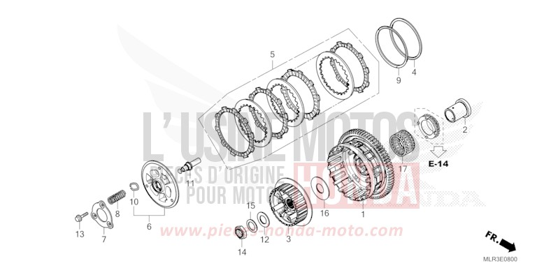 KUPPLUNG von CBR500R GRAND PRIX RED (R380) von 2024