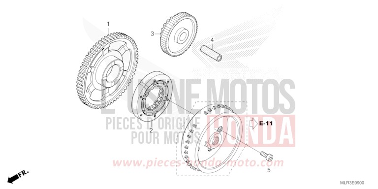 ANLASSERKUPPLUNG von CBR500R GRAND PRIX RED (R380) von 2024