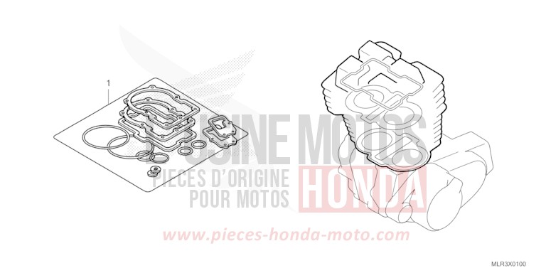 DICHTUNG SATZ A von CBR500R MAT GUNPOWDER BLACK METALLIC (NH436) von 2024