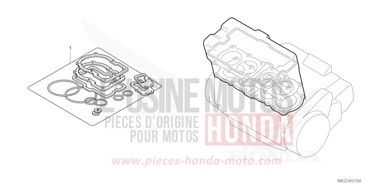 DICHTUNG SATZ A von CBR600RR GRAND PRIX RED (R380) von 2024