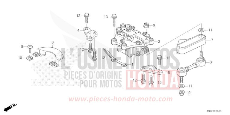 LENKUNGSDAEMPFER von CBR600RR GRAND PRIX RED (R380) von 2024