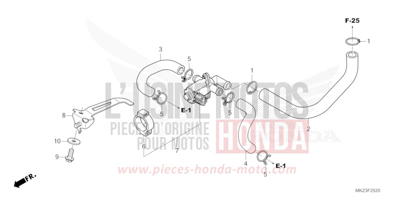 LUFTEINSPRITZ-STEUERVENTIL von CBR600RR GRAND PRIX RED (R380) von 2024