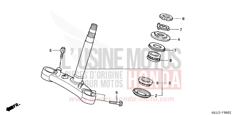 LENKSCHAFT (CBR600RR3/4) von CBR600RR SCHWARZ (NH1) von 2003