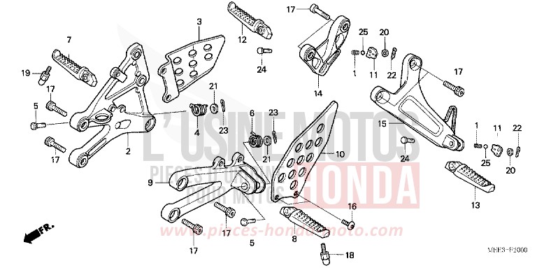 STUFE (CBR600RR3/4) von CBR600RR SCHWARZ (NH1) von 2003
