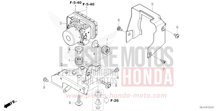 ABS-MODULATOR von Rebell MAT GUNPOWDER BLACK METALLIC (NH436) von 2024