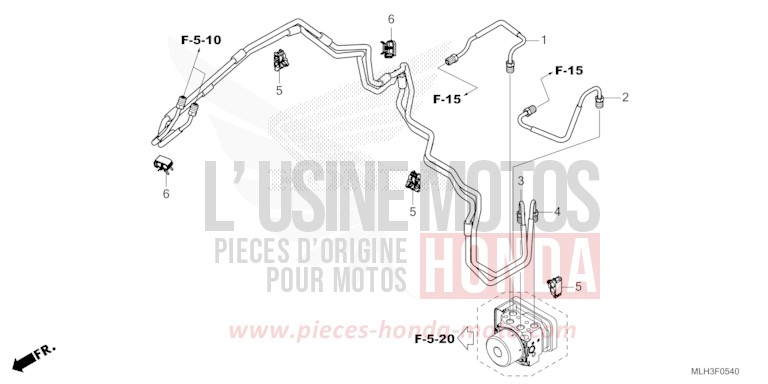 BREMSLEITUNG von Rebell MAT GUNPOWDER BLACK METALLIC (NH436) von 2024