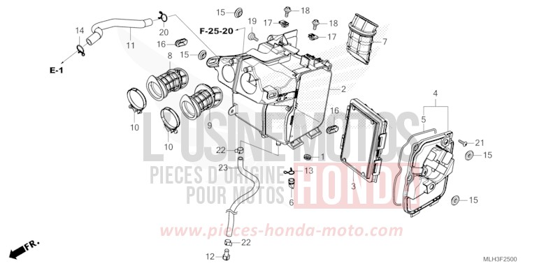 LUFTFILTER von Rebell PEARL SHINING BLACK (NHB98) von 2024