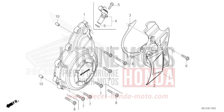 WECHSELSTROM-GENERATORABDECKUNG von Rebell PEARL SMOKY GRAY (NHC53) von 2024