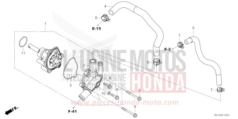 WASSERPUMPE von Rebell PEARL SMOKY GRAY (NHC53) von 2024