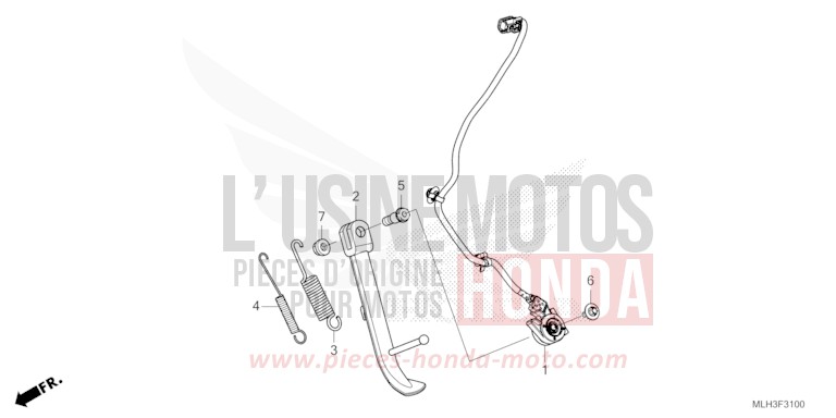 SEITENSTAENDER von Rebell PEARL SMOKY GRAY (NHC53) von 2024