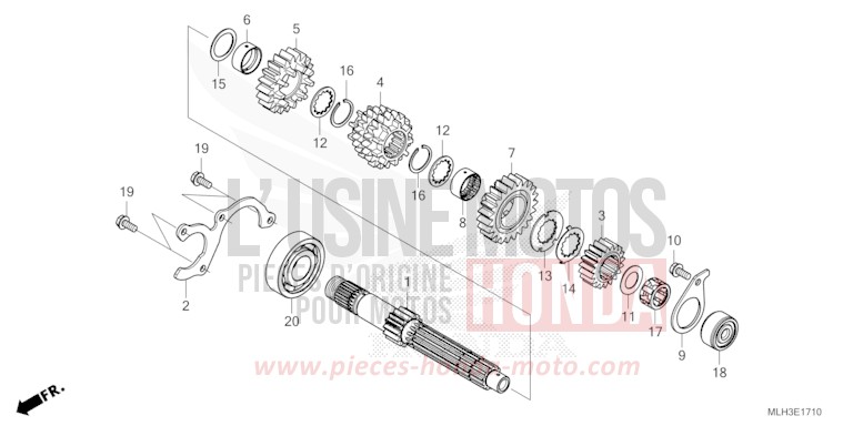 GETRIEBE (HAUPTWELLE) von Rebell SEAL SILVER METALLIC (NHA14) von 2024