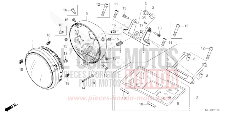SCHEINWERFER von Rebell SEAL SILVER METALLIC (NHA14) von 2024
