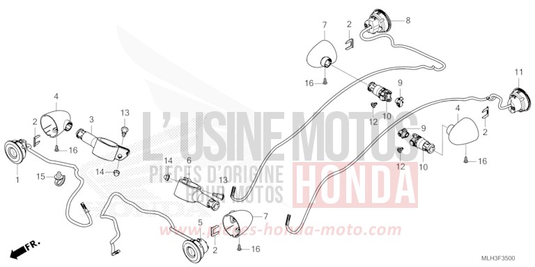 BLINKER von Rebell SEAL SILVER METALLIC (NHA14) von 2024