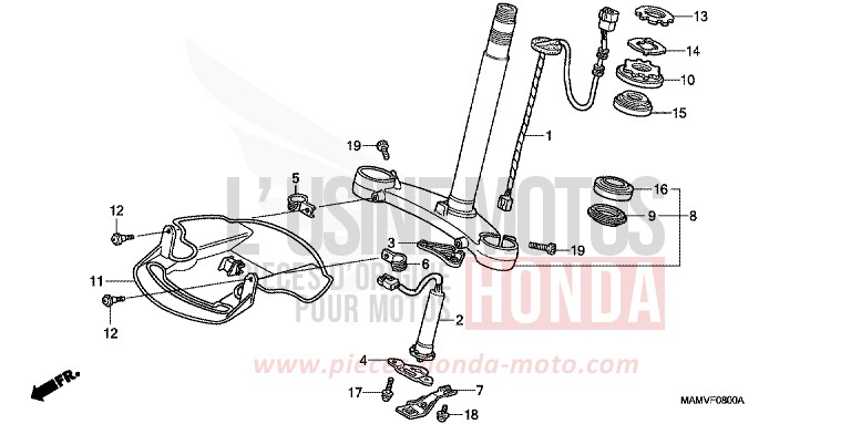 LENKSCHAFT von Goldwing CANDY SPECTRA RED (R176K) von 2000