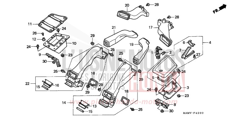 LUFTSCHACHT von Goldwing CANDY SPECTRA RED (R176K) von 2000