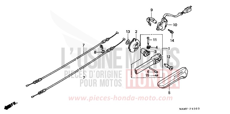 RUECKFAHRSTANGE von Goldwing CANDY SPECTRA RED (R176K) von 2000