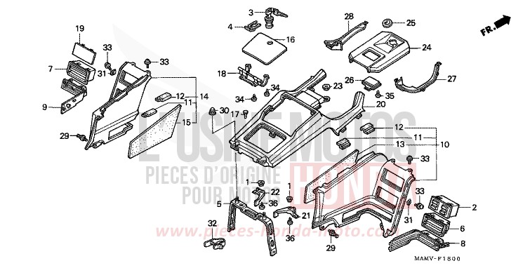 ABSCHIRMUNG von Goldwing PEARL GLACIER WHITE (NH326G) von 2000