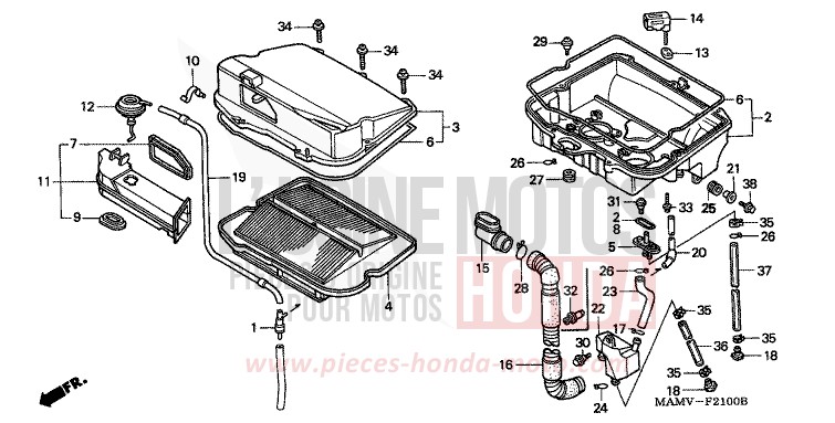 LUFTFILTER von Goldwing PEARL MERCED GREEN (G167G) von 2000
