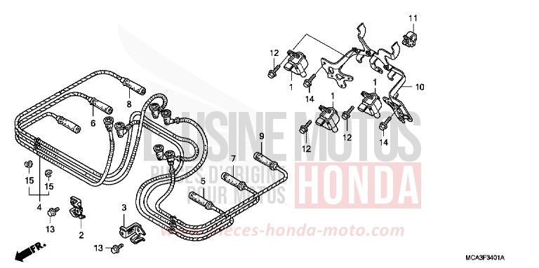 ZUENDSPULE (GL18006/7/8) von Goldwing BILLET SILVER METALLIC (NHA27B) von 2007