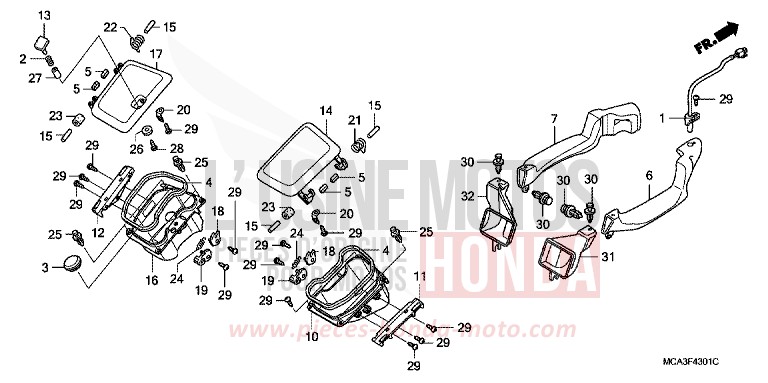 LUFTSCHACHT (GL18006/7/8) von Goldwing BILLET SILVER METALLIC (NHA27B) von 2007