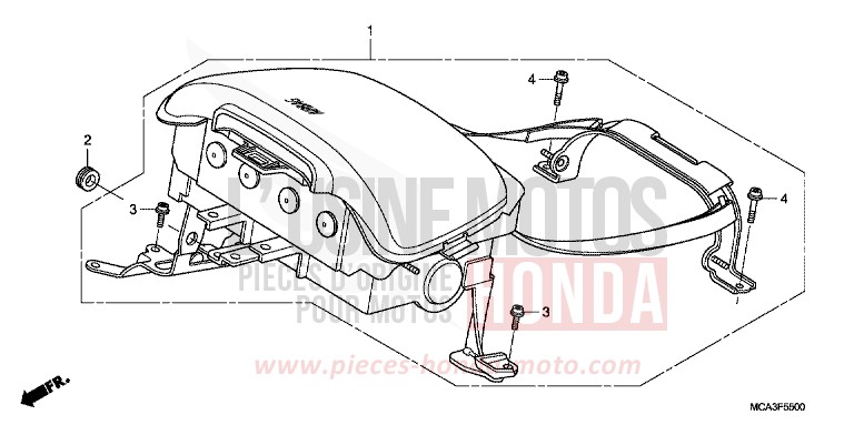AIRBAG-MODUL von Goldwing BILLET SILVER METALLIC (NHA27) von 2008