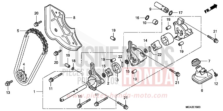 OELPUMPE von Goldwing CALIENTE RED METALLIC (R325) von 2008