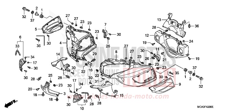 WINDLAUF von Goldwing CALIENTE RED METALLIC (R325) von 2008