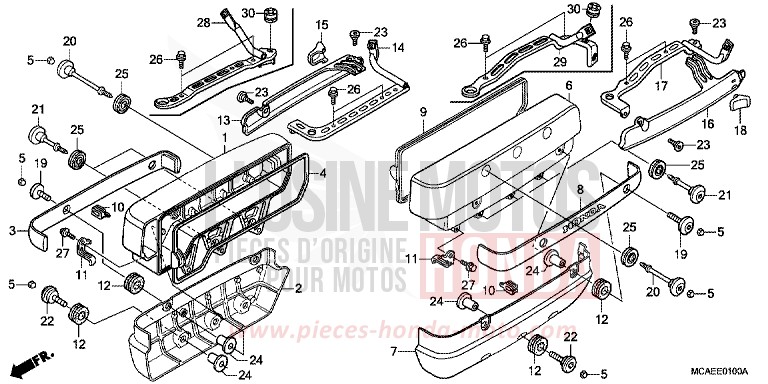 ZYLINDERKOPFDECKEL von Goldwing BLOODSTONE RED METALLIC (R287) von 2009