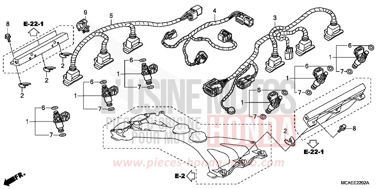 EINSPRITZUNG von Goldwing BLOODSTONE RED METALLIC (R287) von 2009