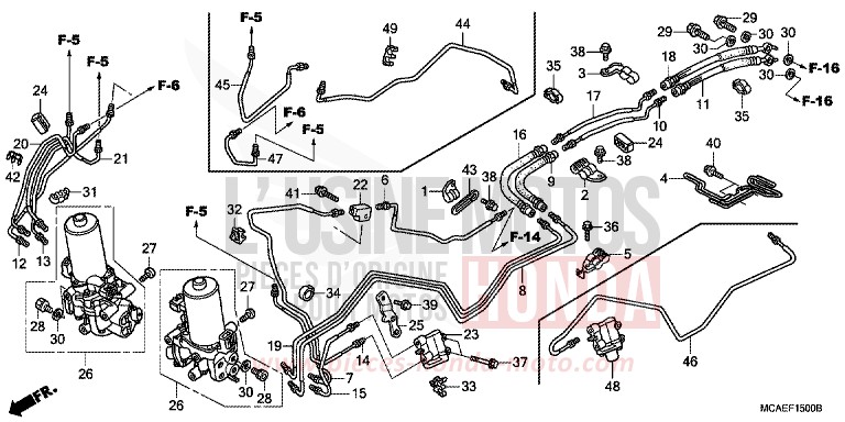 PROPORTIONAL-STEUERVENTIL von Goldwing BLOODSTONE RED METALLIC (R287) von 2009