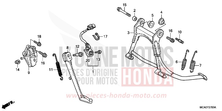 STAENDER von Goldwing BLOODSTONE RED METALLIC (R287) von 2009